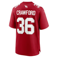 Arizona Cardinals Kitan Crawford  Team Game Jersey | NFL Discount