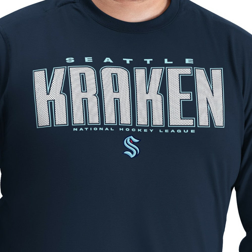 Seattle Kraken G-III Sports by Carl Banks Adaptive Mesh Effect Long Sleeve T-Shirt -  NHL T-shirts