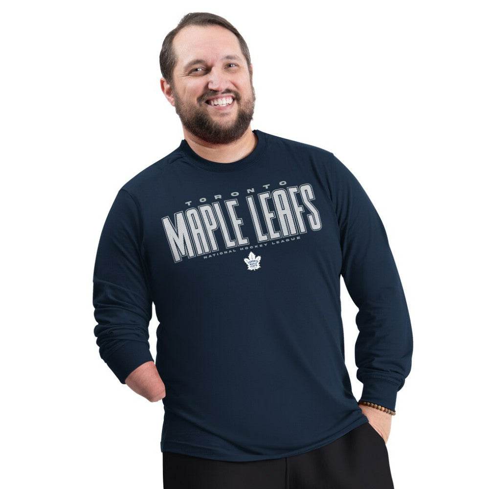 Toronto Maple Leafs G-III Sports by Carl Banks Adaptive Mesh Effect Long Sleeve T-Shirt -  NHL T-shirts