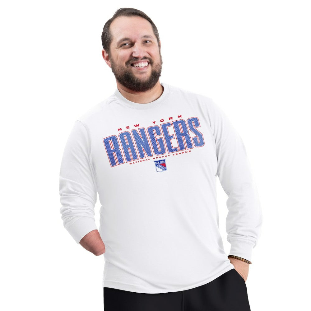 New York Rangers G-III Sports by Carl Banks Adaptive Mesh Effect Long Sleeve T-Shirt -  NHL T-shirts