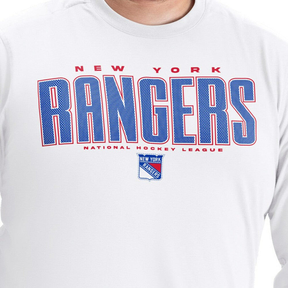 New York Rangers G-III Sports by Carl Banks Adaptive Mesh Effect Long Sleeve T-Shirt -  NHL T-shirts