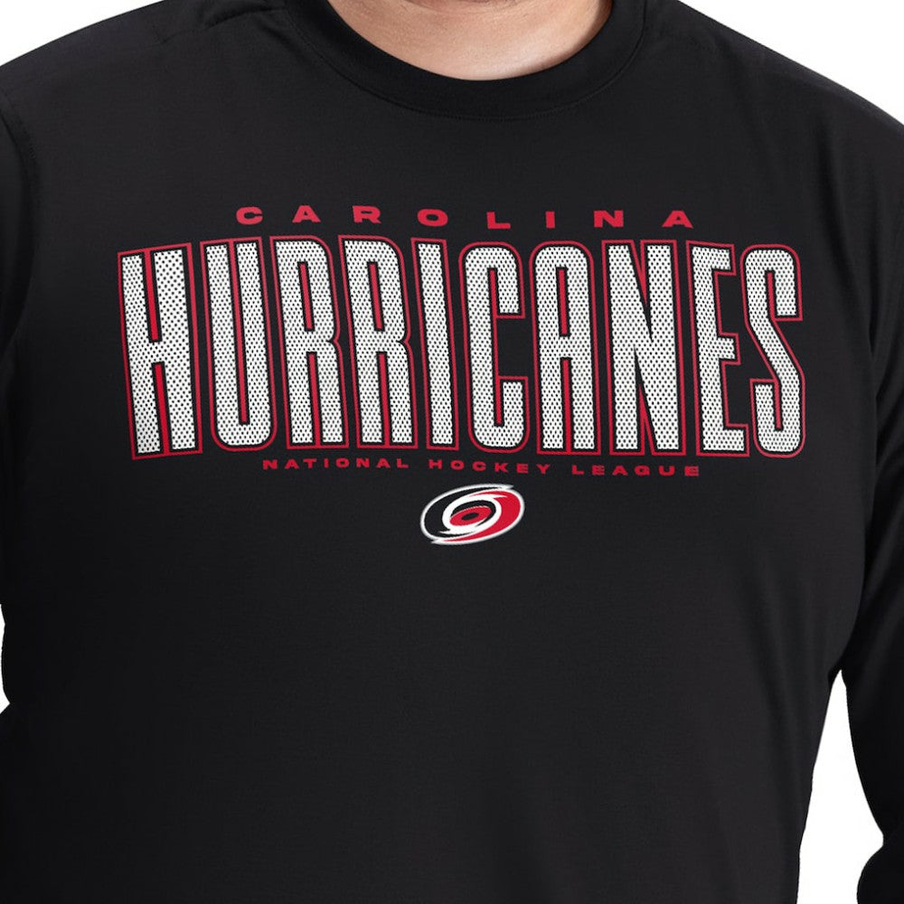 Carolina Hurricanes G-III Sports by Carl Banks Adaptive Mesh Effect Long Sleeve T-Shirt -  NHL T-shirts