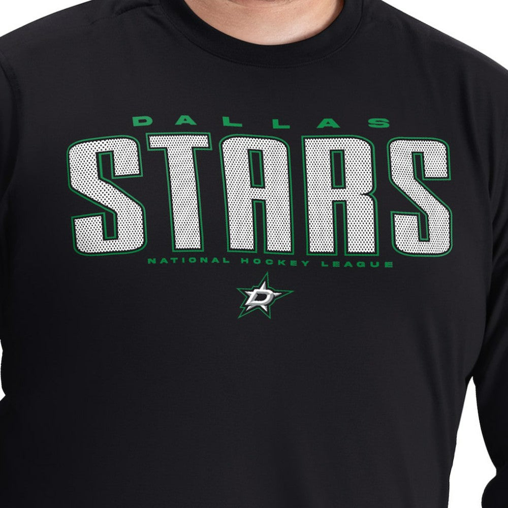Dallas Stars G-III Sports by Carl Banks Adaptive Mesh Effect Long Sleeve T-Shirt -  NHL T-shirts