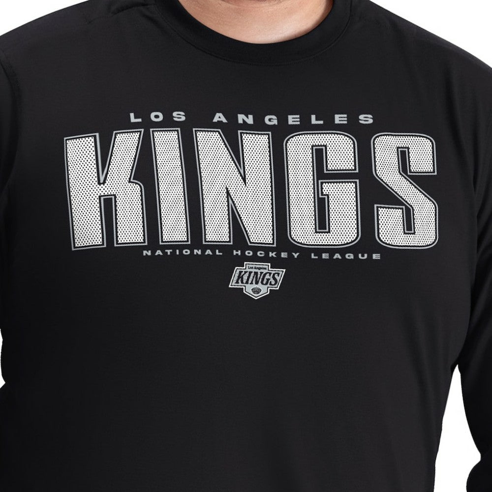 Los Angeles Kings G-III Sports by Carl Banks Adaptive Mesh Effect Long Sleeve T-Shirt -  NHL T-shirts