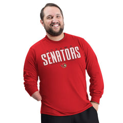 Ottawa Senators G-III Sports by Carl Banks Adaptive Mesh Effect Long Sleeve T-Shirt -  NHL T-shirts