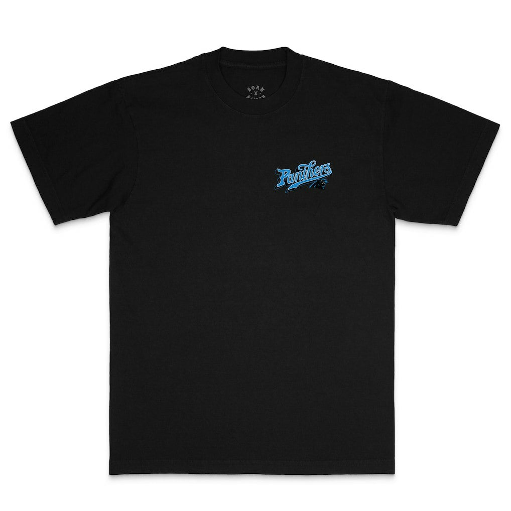 Carolina Panthers Born x Raised Unisex Pro Script T-Shirt | NFL New