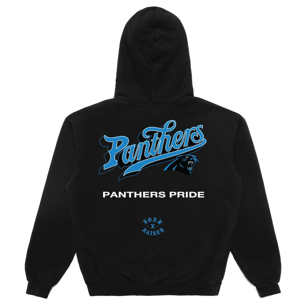 Carolina Panthers Born x Raised Unisex Pro Script Hoodie | NFL Hot
