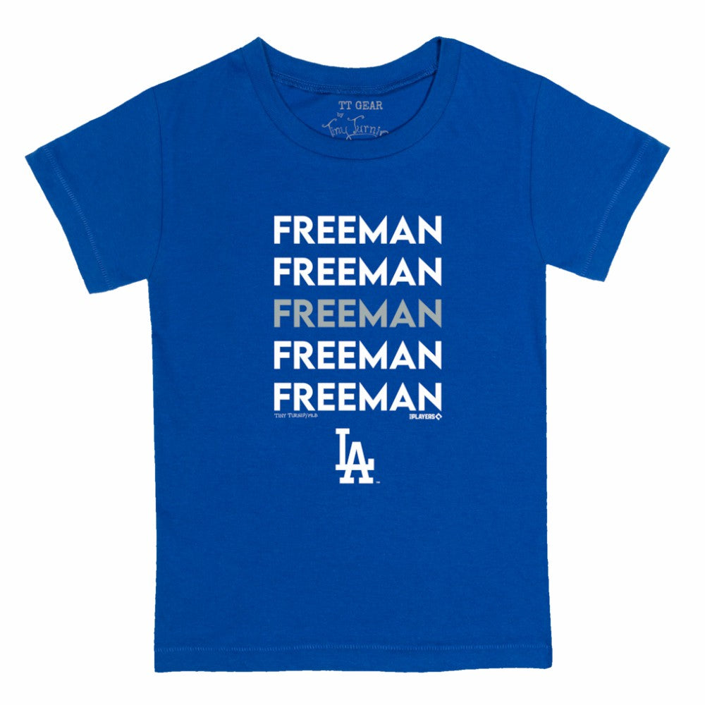 Freddie Freeman Los Angeles Dodgers Tiny Turnip Youth Stacked Graphic T-Shirt - MLB T-shirts