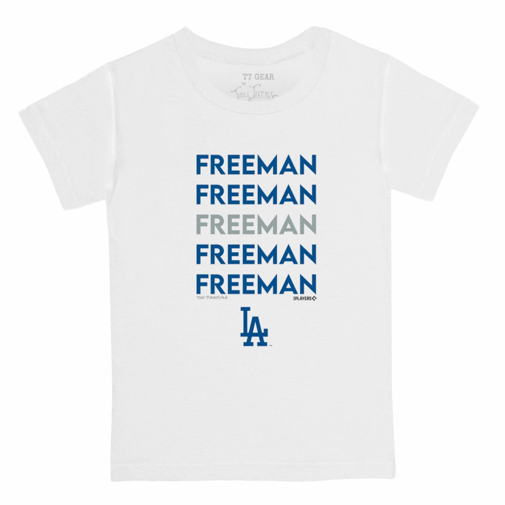 Freddie Freeman Los Angeles Dodgers Tiny Turnip Youth Stacked Graphic T-Shirt - MLB T-shirts