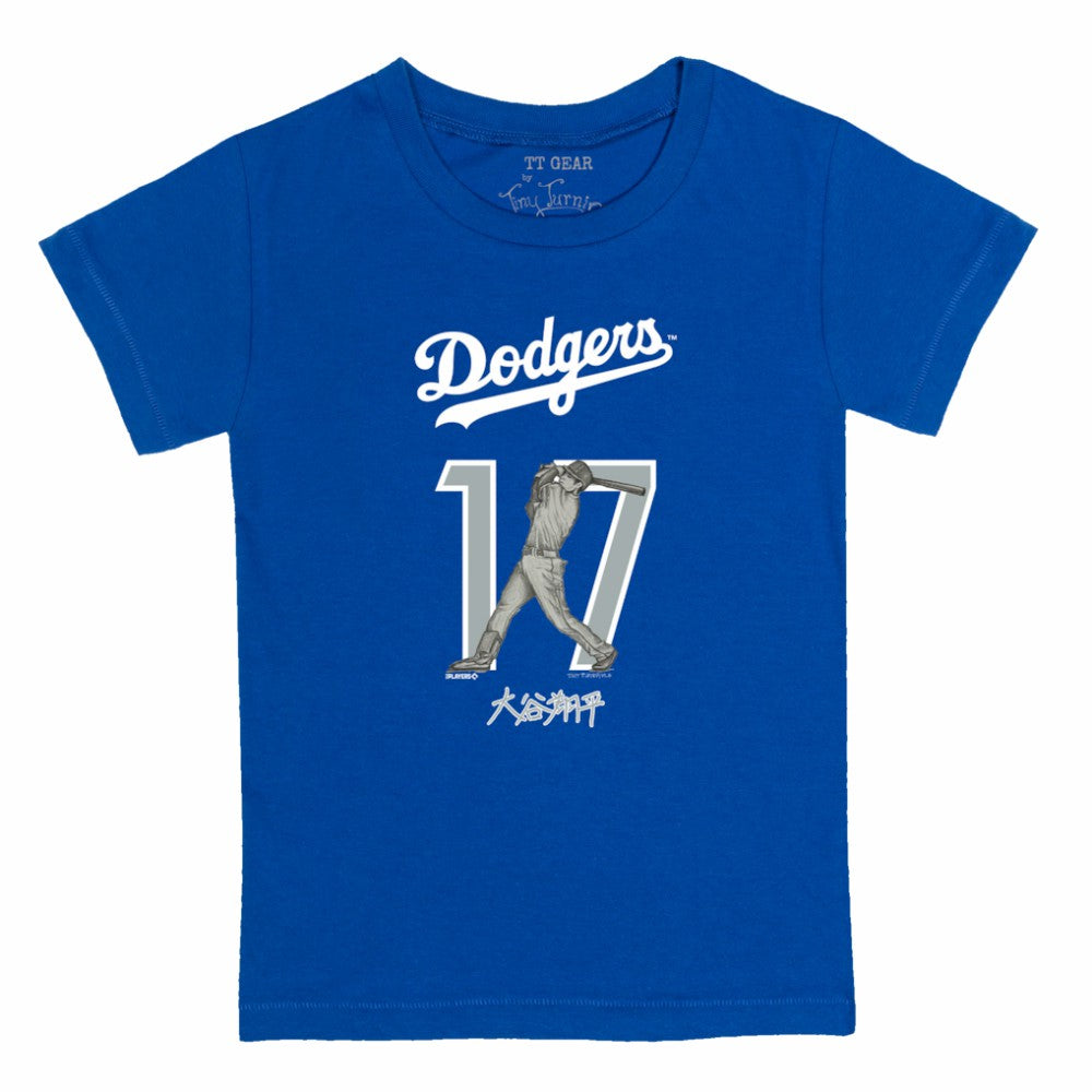 Shohei Ohtani Los Angeles Dodgers Tiny Turnip Youth Kanji Batting Graphic T-Shirt - MLB T-shirts
