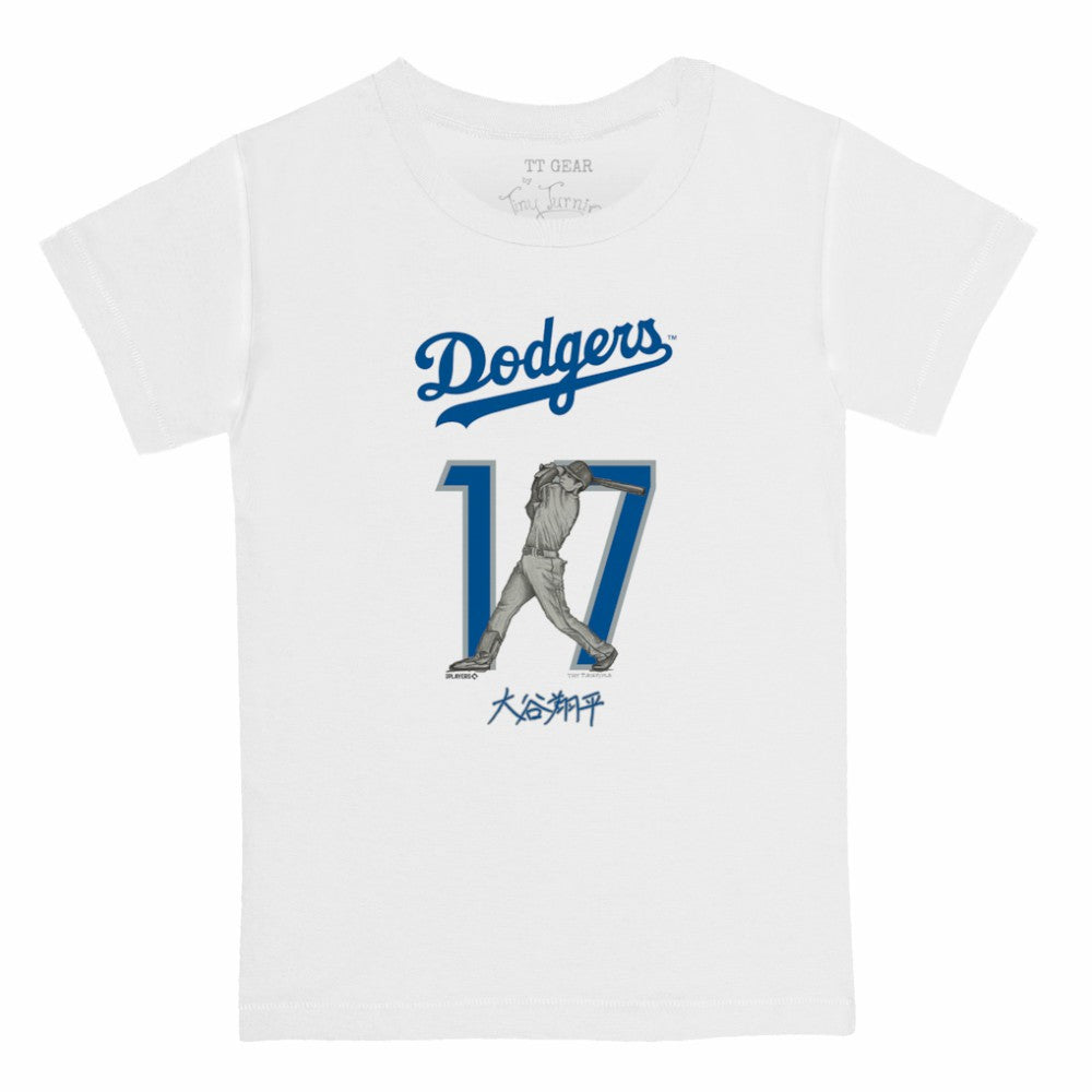 Shohei Ohtani Los Angeles Dodgers Tiny Turnip Youth Kanji Batting Graphic T-Shirt - MLB T-shirts