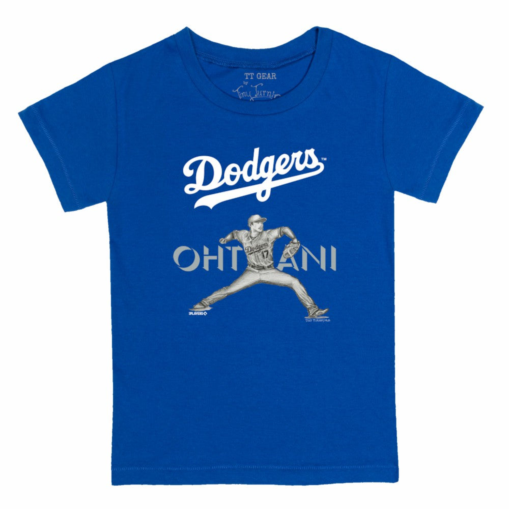 Shohei Ohtani Los Angeles Dodgers Tiny Turnip Youth Pitch Graphic T-Shirt - MLB T-shirts