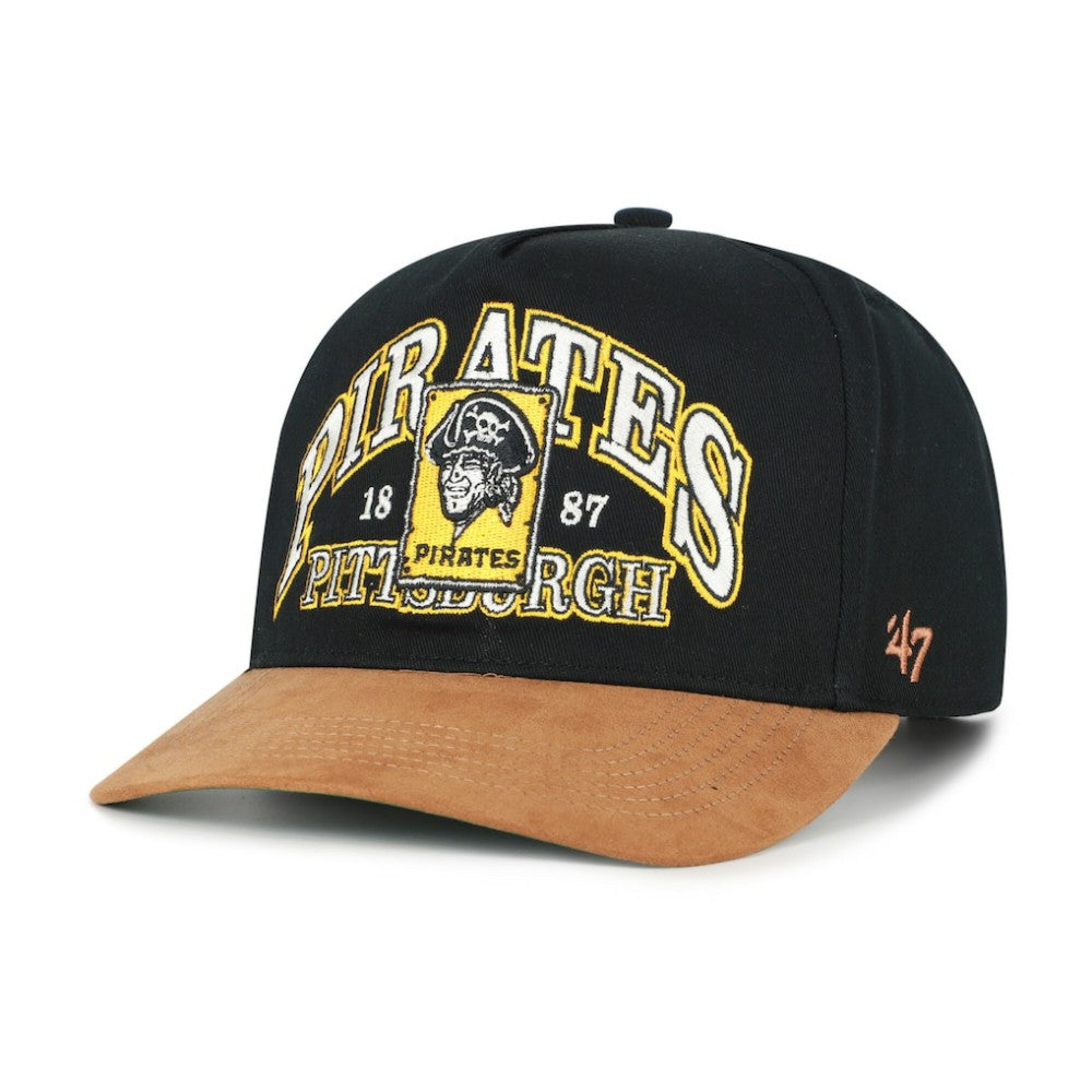 Pittsburgh Pirates '47 Cooperstown Break Wood Suede Hitch Adjustable Hat - MLB Hats
