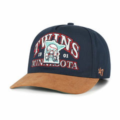 Minnesota Twins '47 Cooperstown Break Wood Suede Hitch Adjustable Hat - MLB Hats