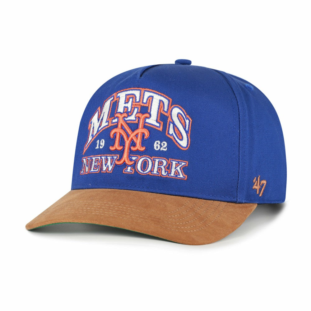 New York Mets '47 Cooperstown Break Wood Suede Hitch Adjustable Hat - MLB Hats