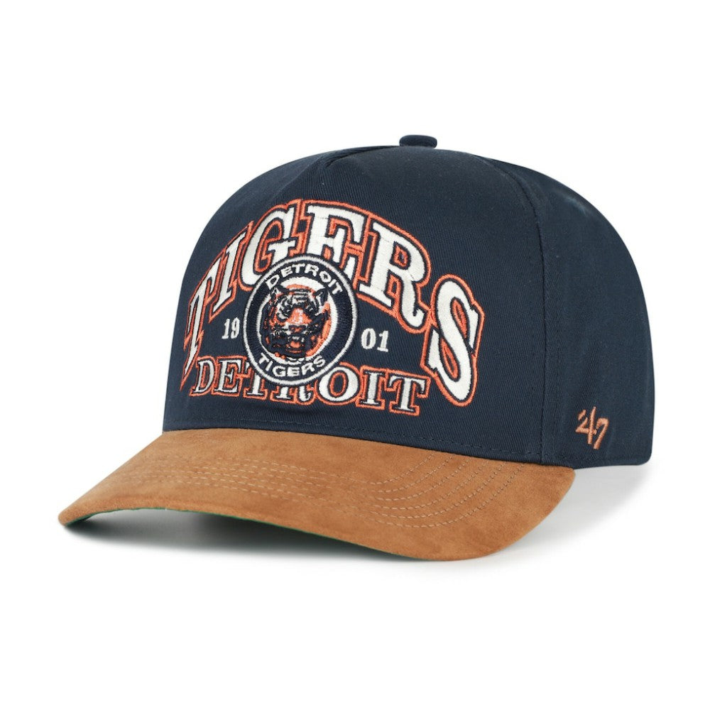 Detroit Tigers '47 Cooperstown Break Wood Suede Hitch Adjustable Hat - MLB Hats