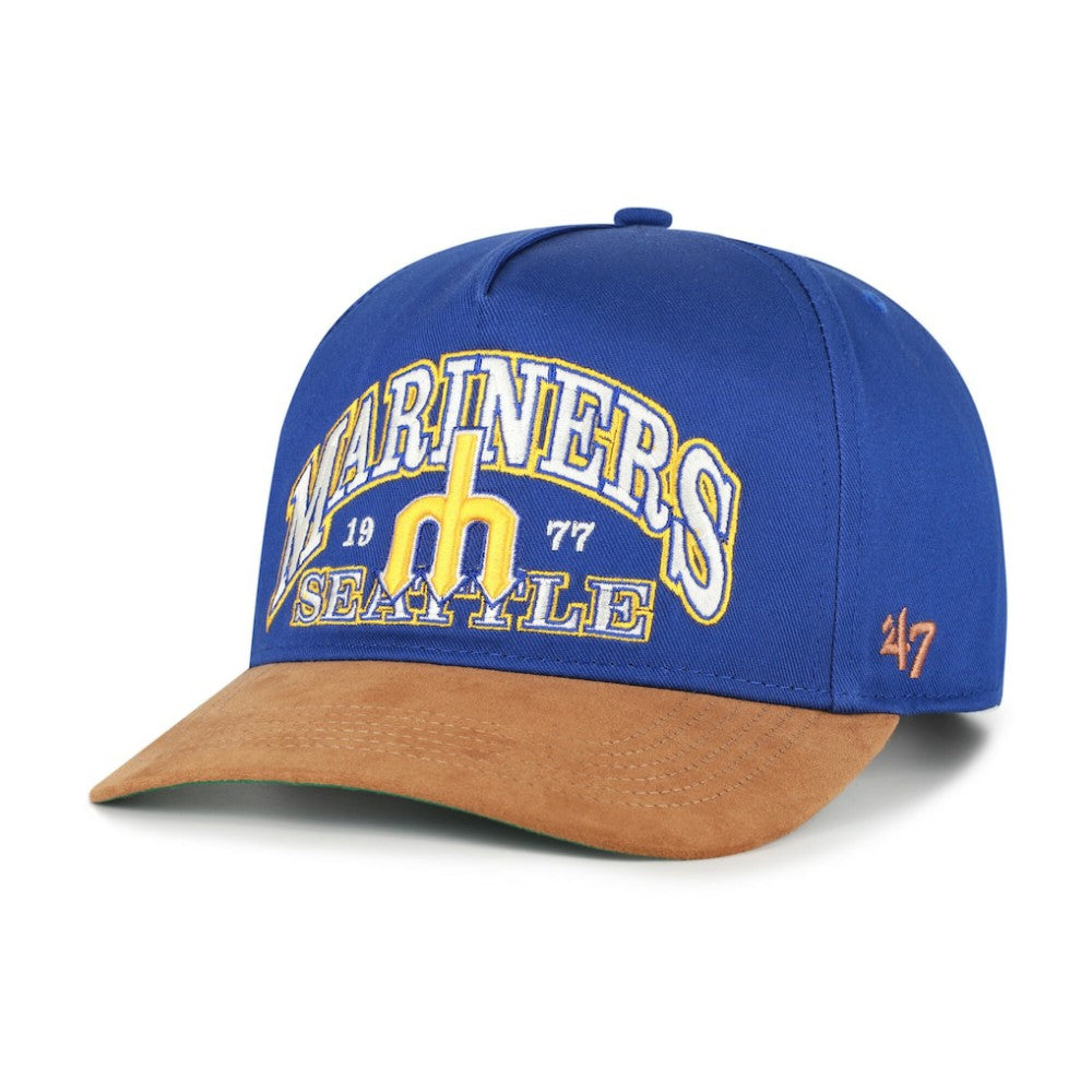 Seattle Mariners '47 Cooperstown Break Wood Suede Hitch Adjustable Hat - MLB Hats