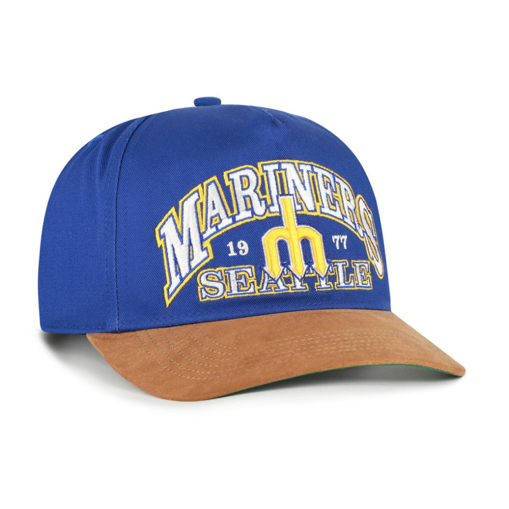 Seattle Mariners '47 Cooperstown Break Wood Suede Hitch Adjustable Hat - MLB Hats