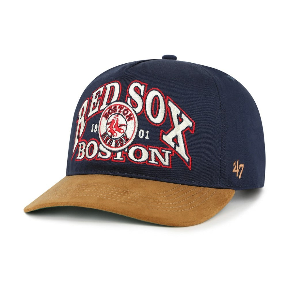 Boston Red Sox '47 Cooperstown Break Wood Suede Hitch Adjustable Hat - MLB Hats