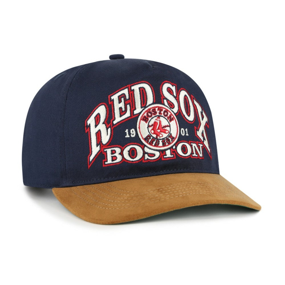 Boston Red Sox '47 Cooperstown Break Wood Suede Hitch Adjustable Hat - MLB Hats