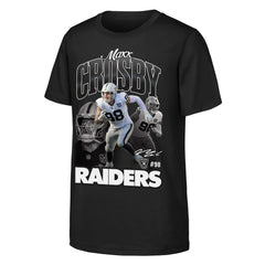 Las Vegas Raiders Maxx Crosby  Outerstuff Youth Triple Pic T-Shirt | NFL Outlet