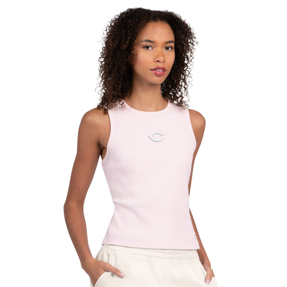 Cincinnati Reds Starter Women's Pastels Ribbed Tank Top - MLB Tanks