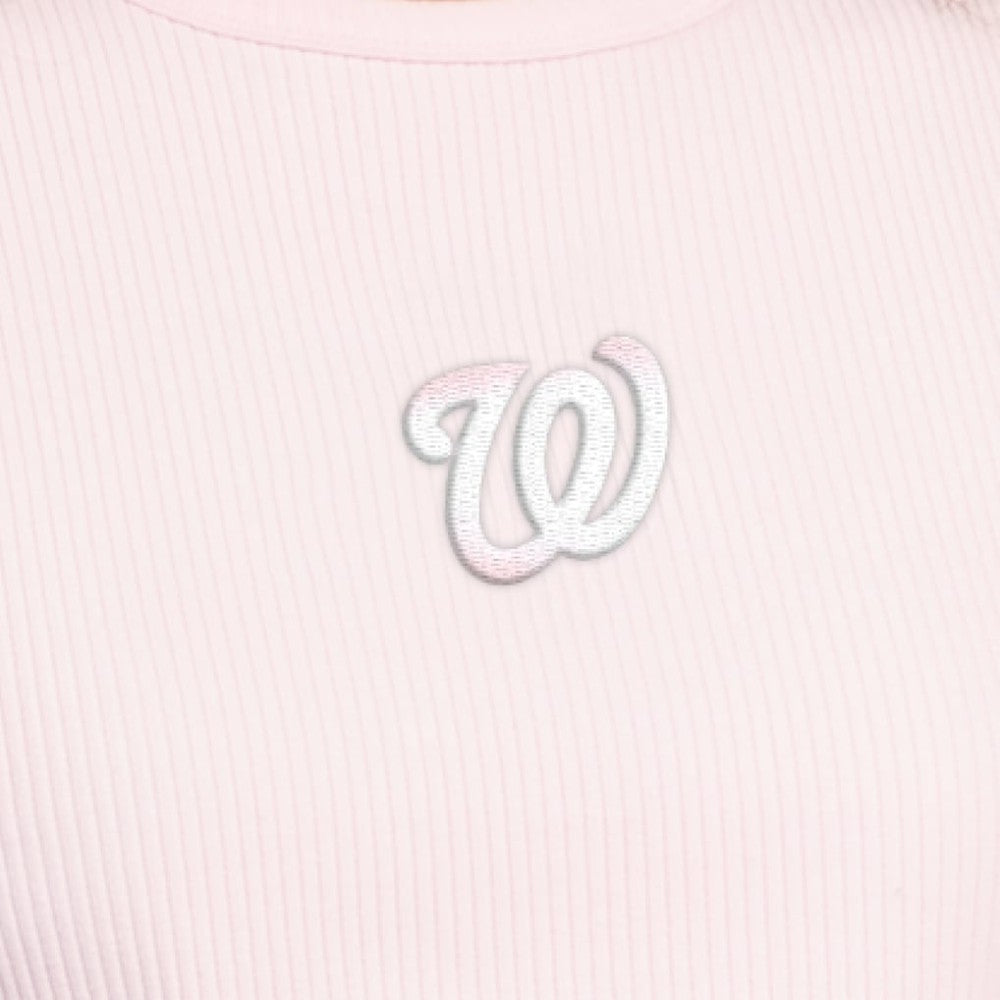 Washington Nationals Starter Women's Pastels Ribbed Tank Top - MLB Tanks