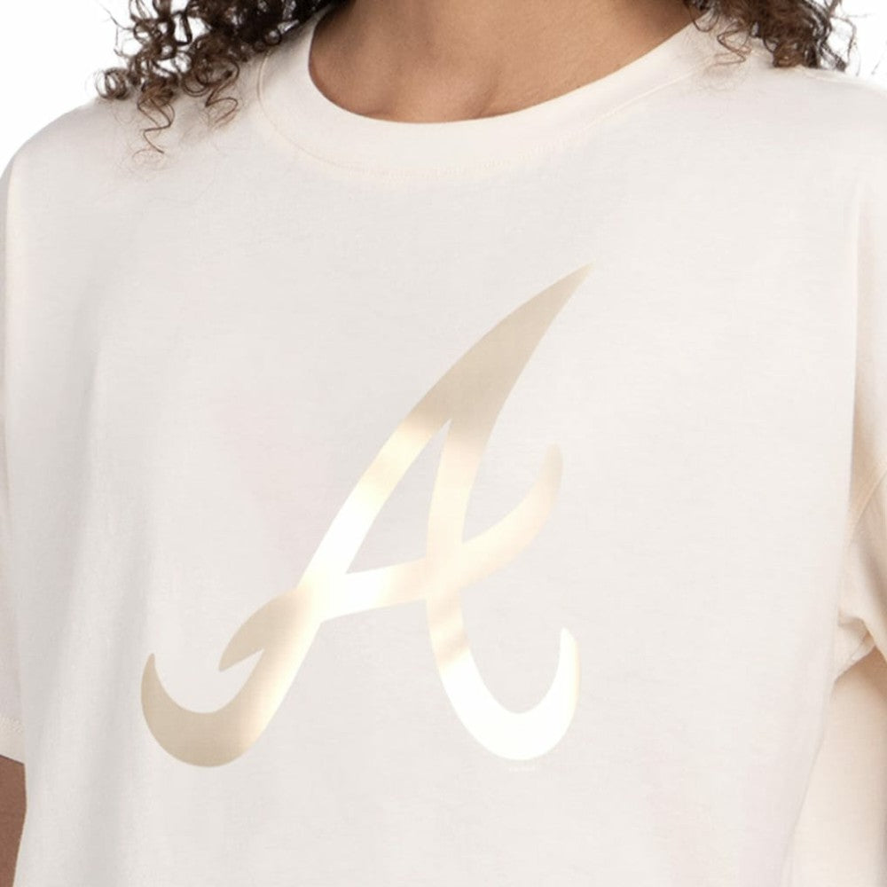 Atlanta Braves Starter Women's Pastels Boxy Cropped T-Shirt - MLB T-shirts