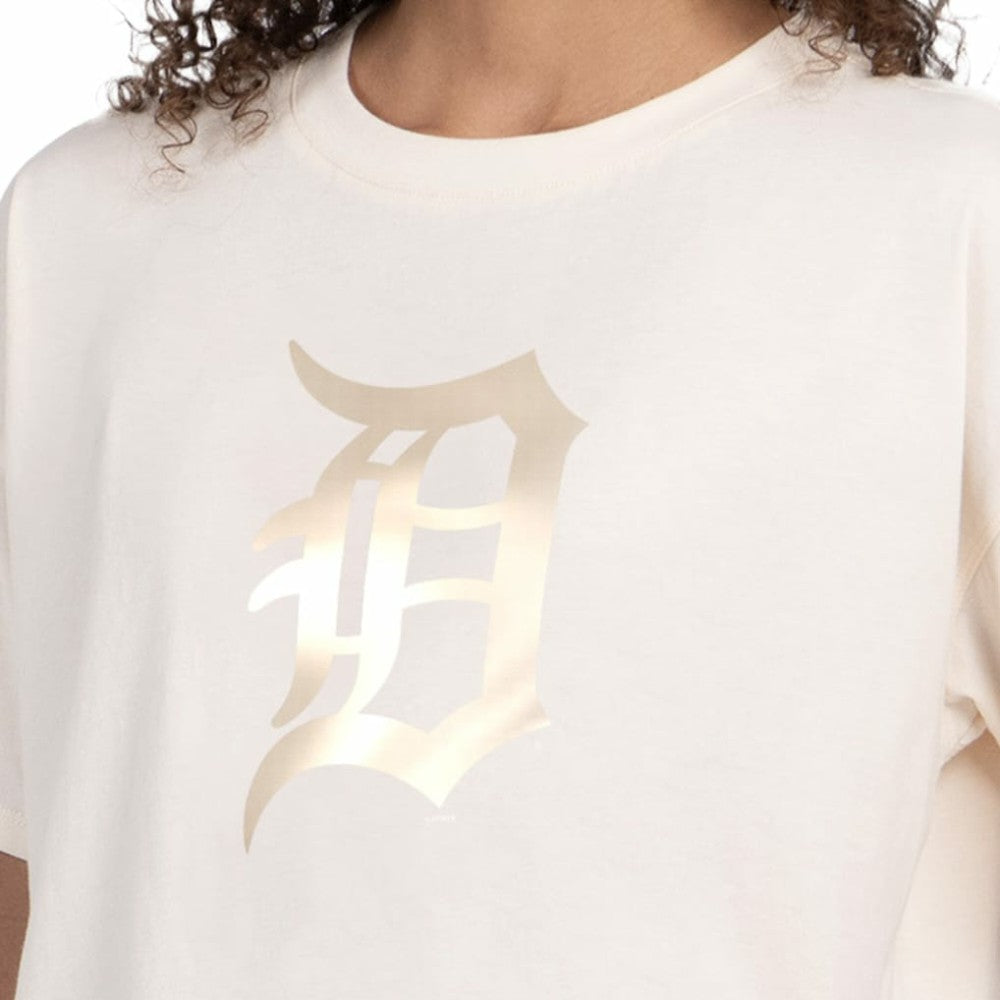 Detroit Tigers Starter Women's Pastels Boxy Cropped T-Shirt - MLB T-shirts
