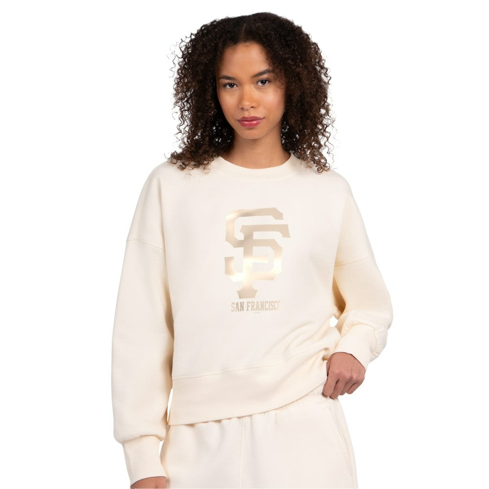 San Francisco Giants Starter Women's Pastels Boxy Fleece Sweatshirt - MLB Sweatshirts