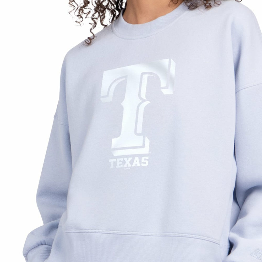 Texas Rangers Starter Women's Pastels Boxy Fleece Sweatshirt - MLB Sweatshirts