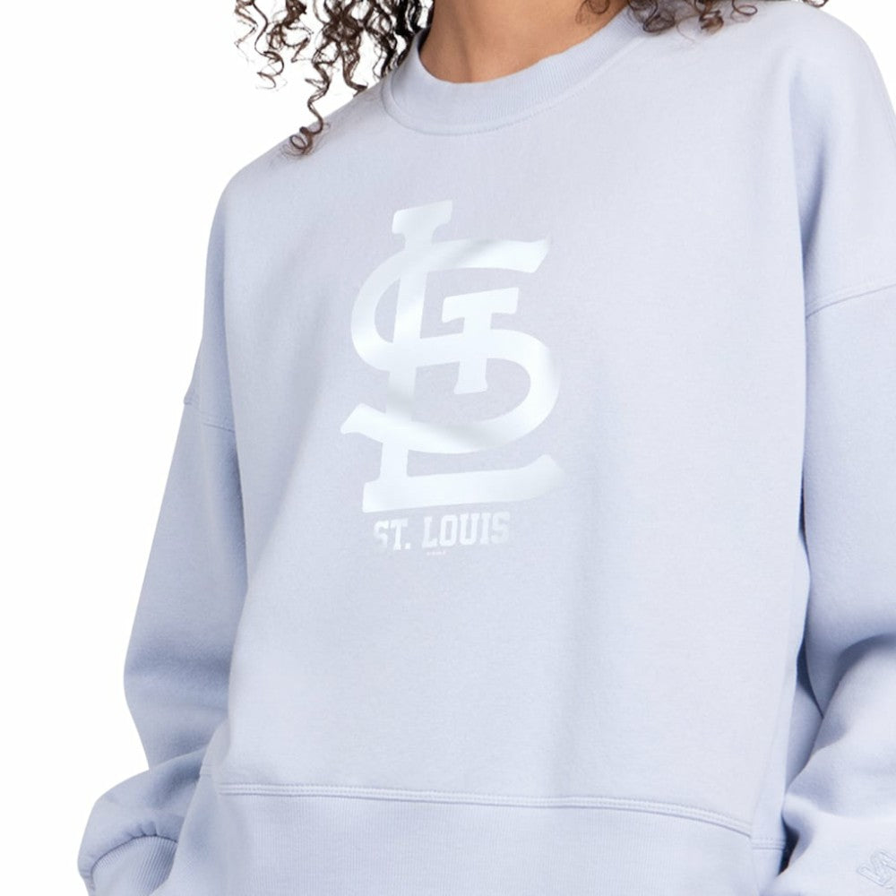 St. Louis Cardinals Starter Women's Pastels Boxy Fleece Sweatshirt - MLB Sweatshirts