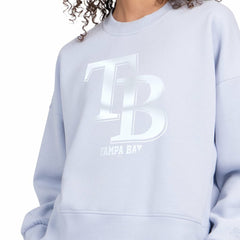 Tampa Bay Rays Starter Women's Pastels Boxy Fleece Sweatshirt - MLB Sweatshirts