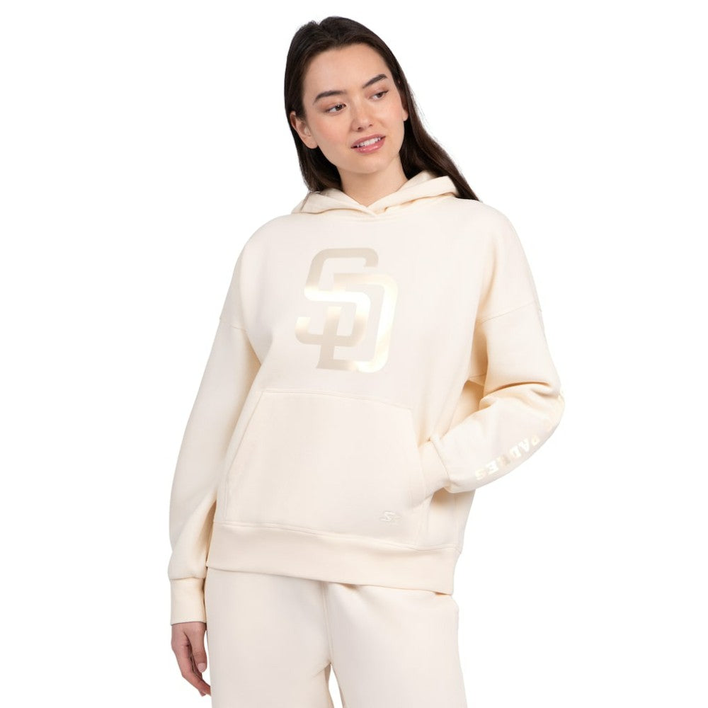 San Diego Padres Starter Women's Pastel Relaxed Hoodie - MLB Hoodies
