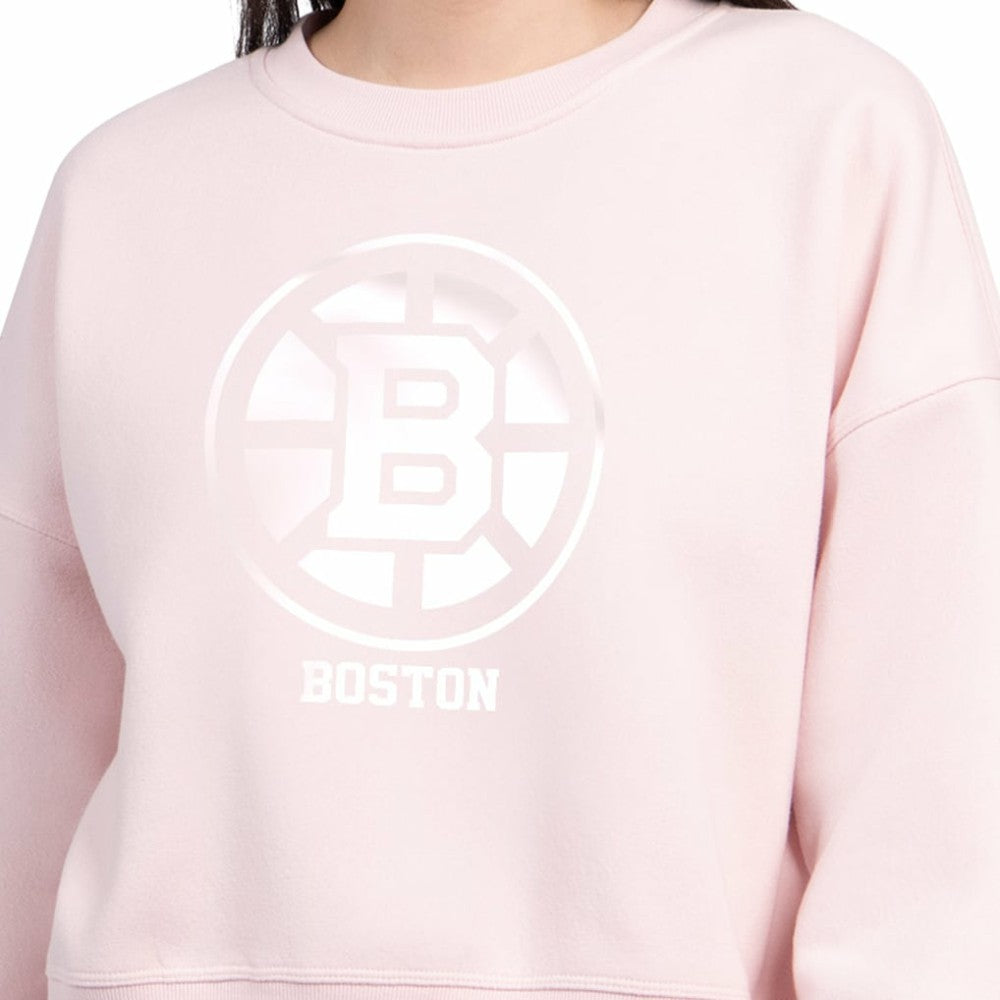 Boston Bruins Starter Women's Boxy Cropped Sweatshirt -  NHL Sweatshirts
