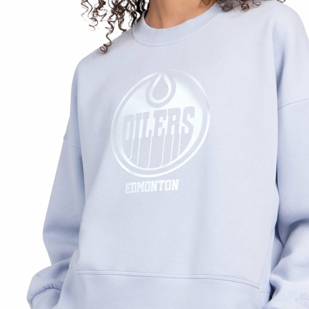 Edmonton Oilers Starter Women's Boxy Cropped Sweatshirt -  NHL Sweatshirts
