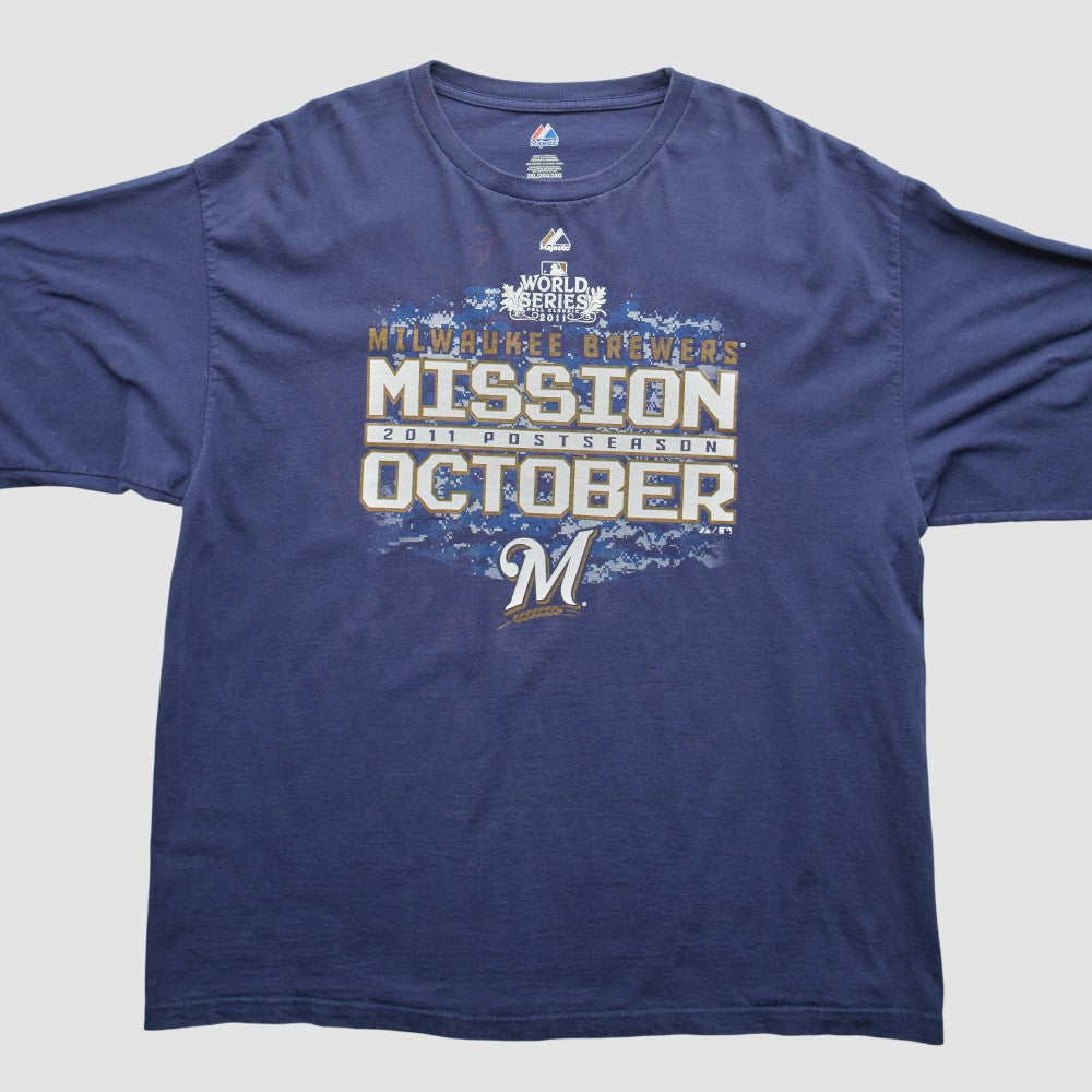 Milwaukee Brewers Majestic 2011 Long Sleeve T-Shirt - MLB T-shirts