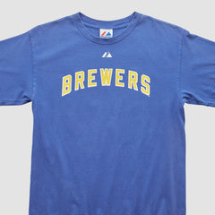 Milwaukee Brewers Majestic 2000s T-Shirt - MLB T-shirts