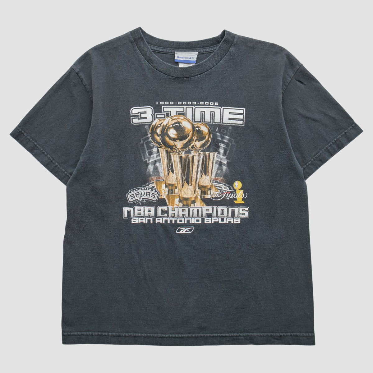 Gray San Antonio Spurs Reebok 2005 T-Shirt | NBA