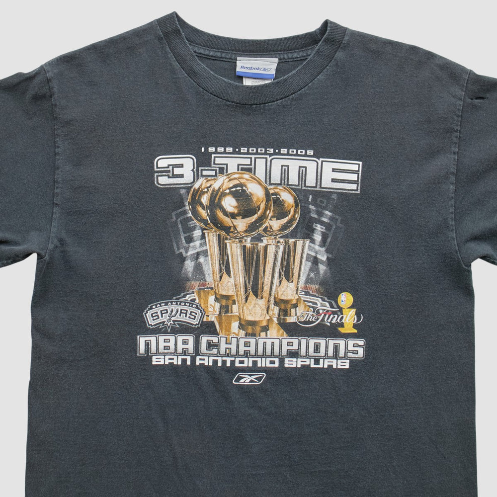 Gray San Antonio Spurs Reebok 2005 T-Shirt | NBA
