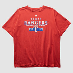 Texas Rangers Majestic 2000s T-Shirt - MLB T-shirts