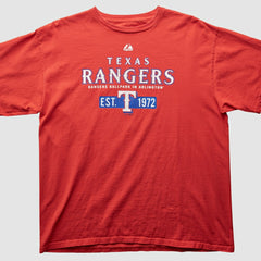Texas Rangers Majestic 2000s T-Shirt - MLB T-shirts