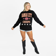 Kansas City Chiefs Gameday Couture Women's Oversized Everyday Star Long Sleeve T-Shirt | NFL Near me