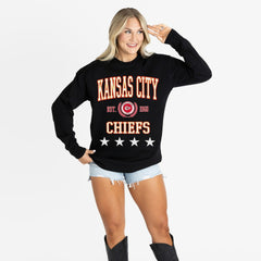 Kansas City Chiefs Gameday Couture Women's Oversized Everyday Star Long Sleeve T-Shirt | NFL Near me