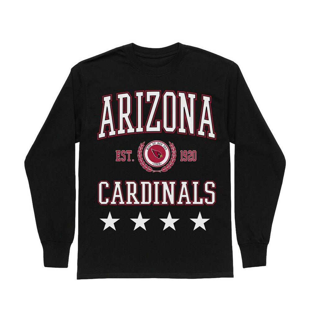 Arizona Cardinals Gameday Couture Women's Oversized Everyday Star Long Sleeve T-Shirt | NFL Online