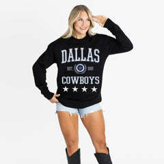 Dallas Cowboys Gameday Couture Women's Oversized Everyday Star Long Sleeve T-Shirt | NFL Near me