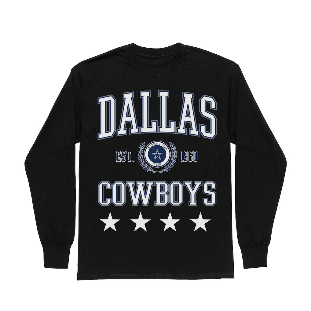 Dallas Cowboys Gameday Couture Women's Oversized Everyday Star Long Sleeve T-Shirt | NFL Near me