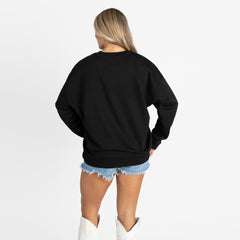 Houston Texans Gameday Couture Women's Oversized Everyday Star Long Sleeve T-Shirt | NFL Outlet