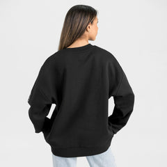 Washington Commanders Gameday Couture Women's Oversized Victory Lane Black Label Premium Fleece Sweatshirt | NFL Discount