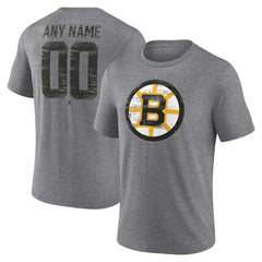 Boston Bruins Heritage Custom Tri-Blend T-Shirt -  NHL T-shirts